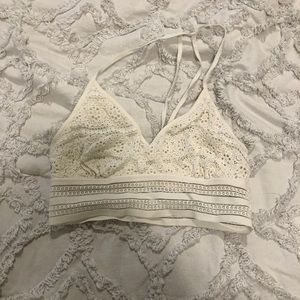 White lace Anthropologie bralette